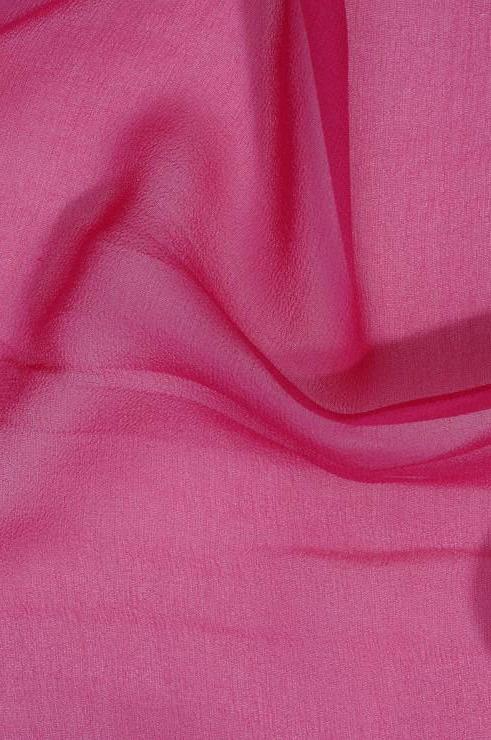 Fuchsia Purple Silk Georgette Fabric