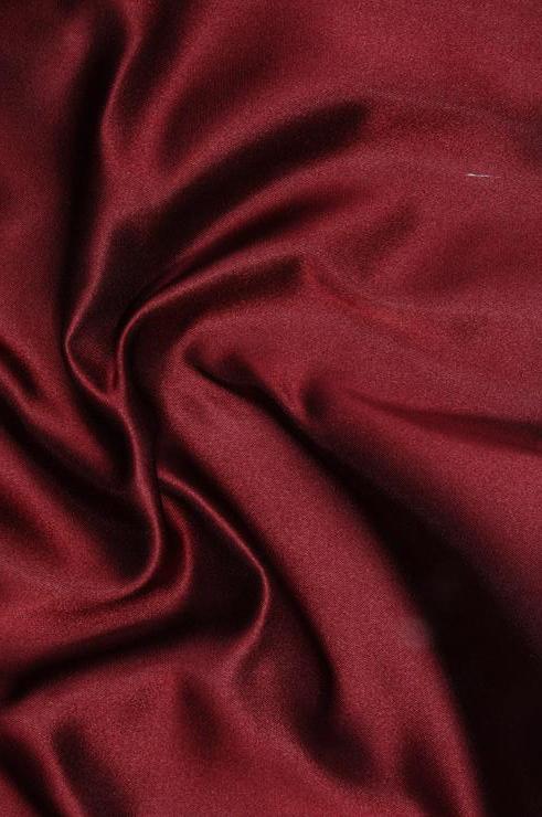 Garnet Red Double Face Duchess Satin Fabric