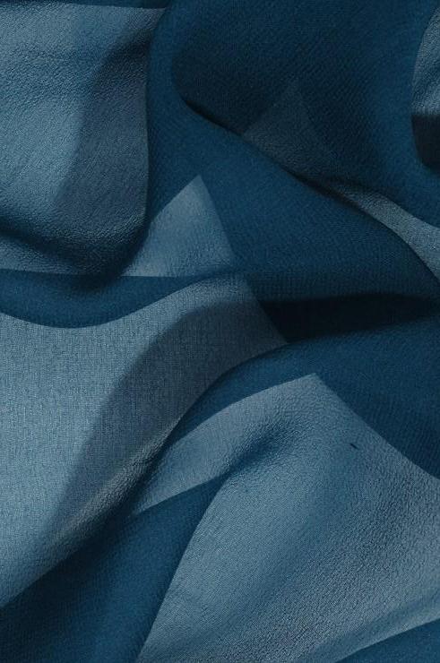 Green Spruce Silk Georgette Fabric