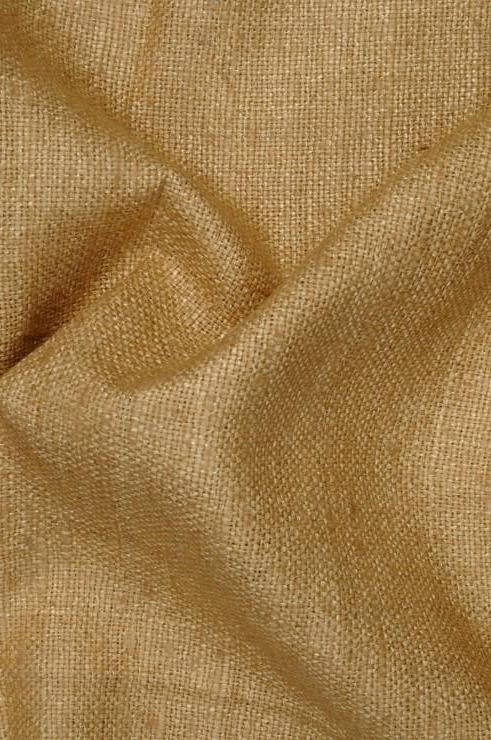 Gold Silk Linen (Matka) Fabric
