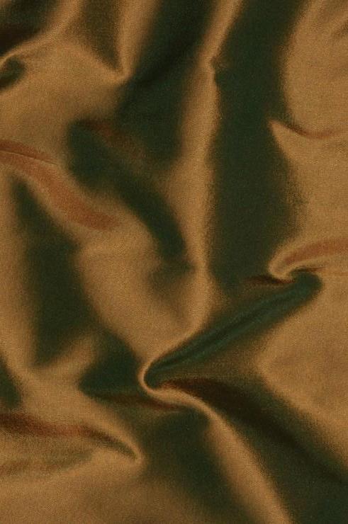 Golden Bronze Taffeta Silk Fabric