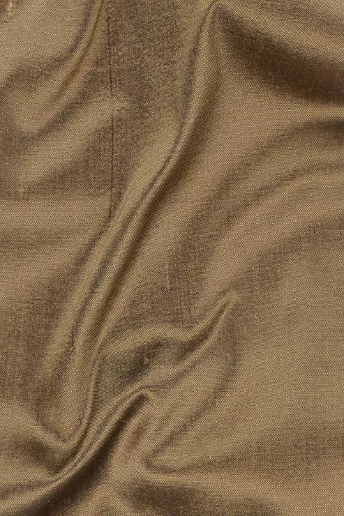 Golden Bronze Silk Shantung 54" Fabric