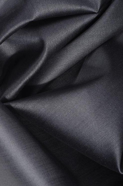 Graphite Grey Cotton Silk Fabric