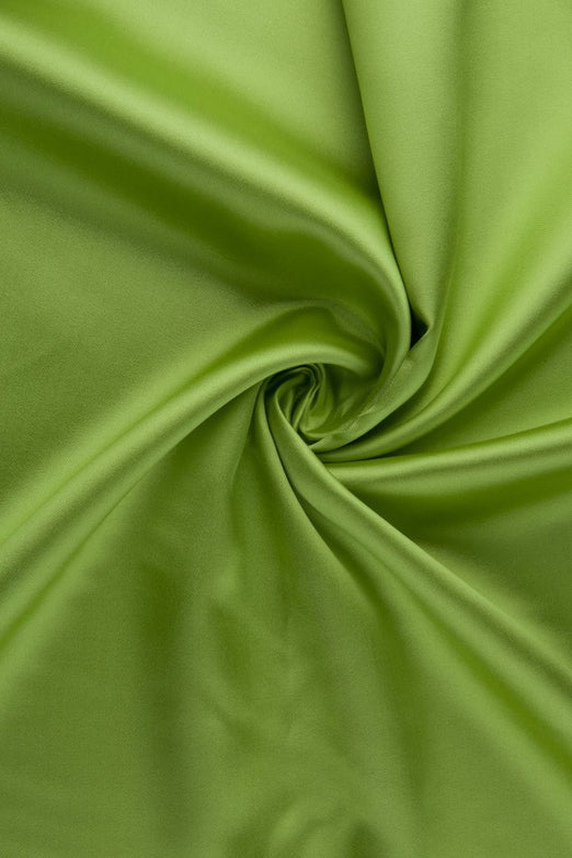 Green Glow Silk Wool Fabric