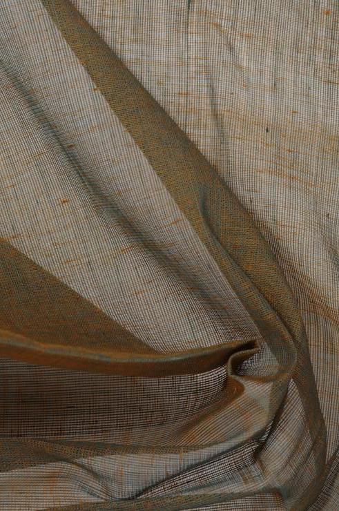 Green Gold Cotton Voile Fabric