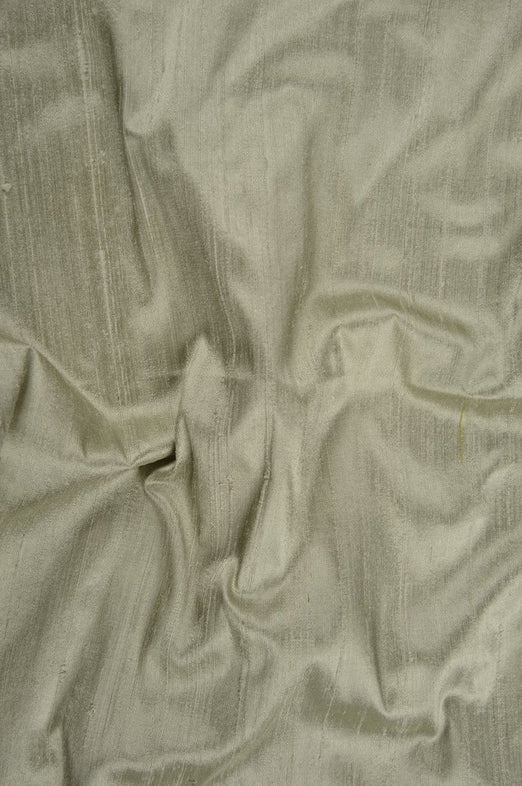 Green Lily Dupioni Silk Fabric