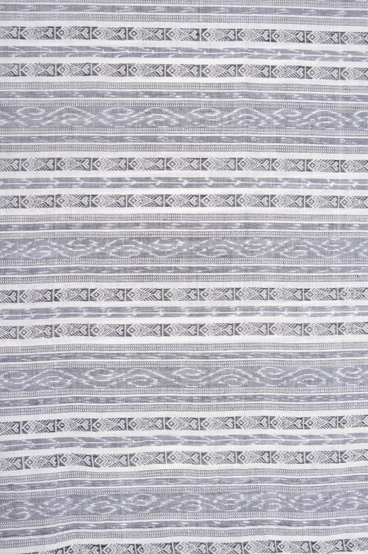 Grey/White 131 Cotton Ikat