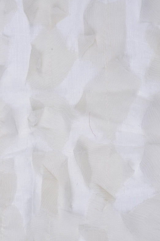 Ivory Silk Chiffon Petal 600 Fabric
