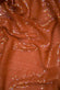 Clay Orange Sequins & Beads on Silk Chiffon JEC-132-29 Fabric