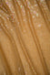Orange Taffy Sequins & Beads on Silk Chiffon JEC-132-3 Fabric