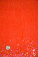 Orange Sequins & Beads on Silk Chiffon JEC-132-30 Fabric