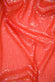 Pink Orange Sequins & Beads on Silk Chiffon JEC-132-35 Fabric