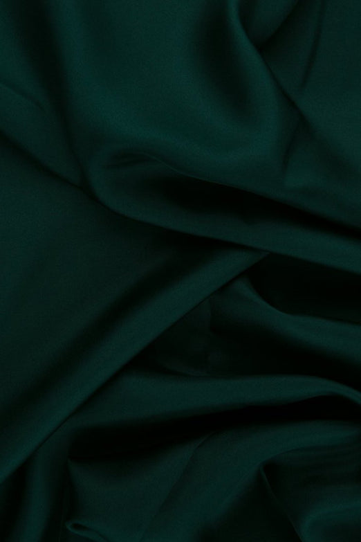 Jungle Green Habotai Silk Fabric