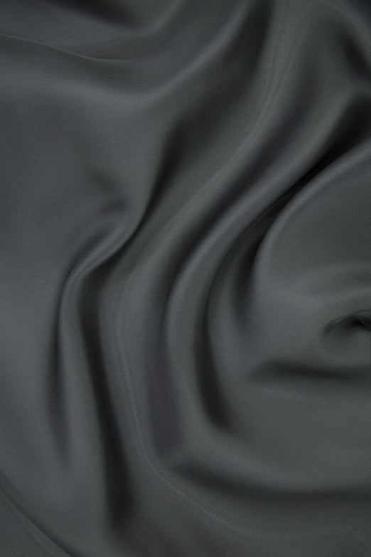 Charcoal Gray Silk Gazar Fabric