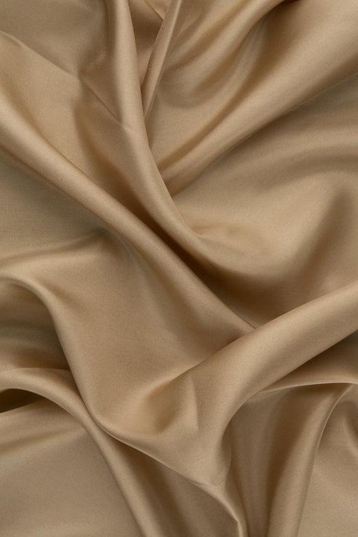 Khaki Habotai Silk Fabric