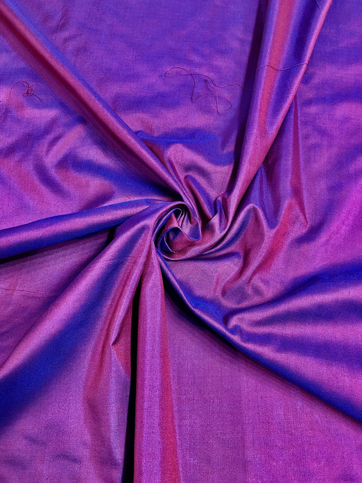 Eggplant Spun Silk Fabric