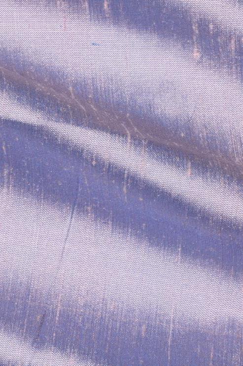 NY Designer Fabrics Silver Purple Metallic Shantung Silk Fabric