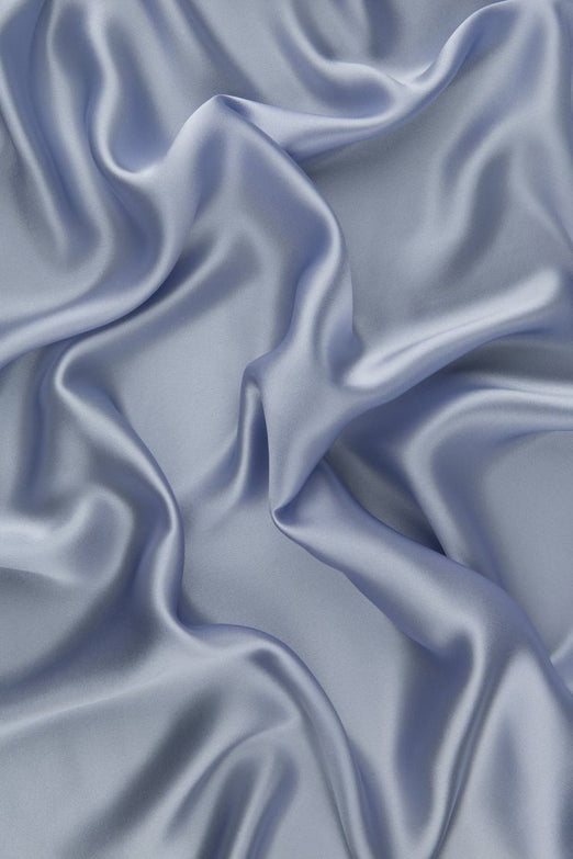 Lavender Blue Charmeuse Silk Fabric