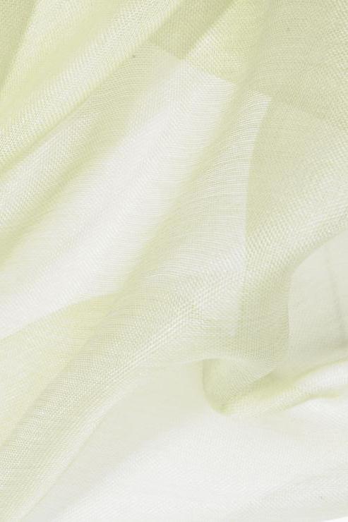 Lemon Grass Green Silk Organza Fabric