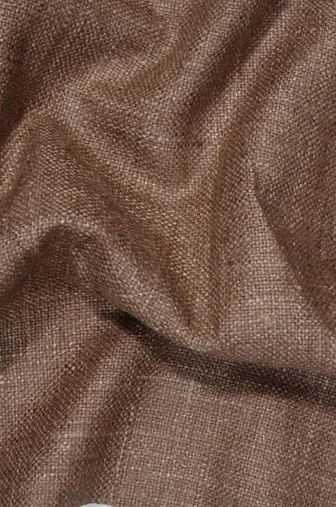 Light Brown Silk Linen (Matka) Fabric