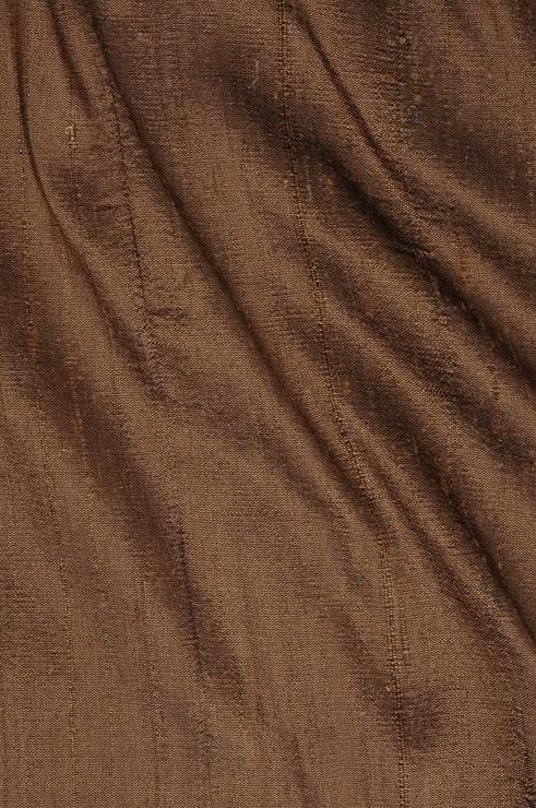 Light Brown Dupioni Silk Fabric
