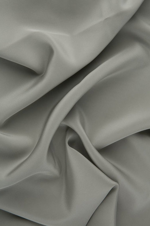 Light Gray Silk Crepe de Chine Fabric