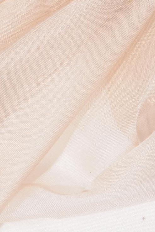 Light Peach Silk Organza Fabric