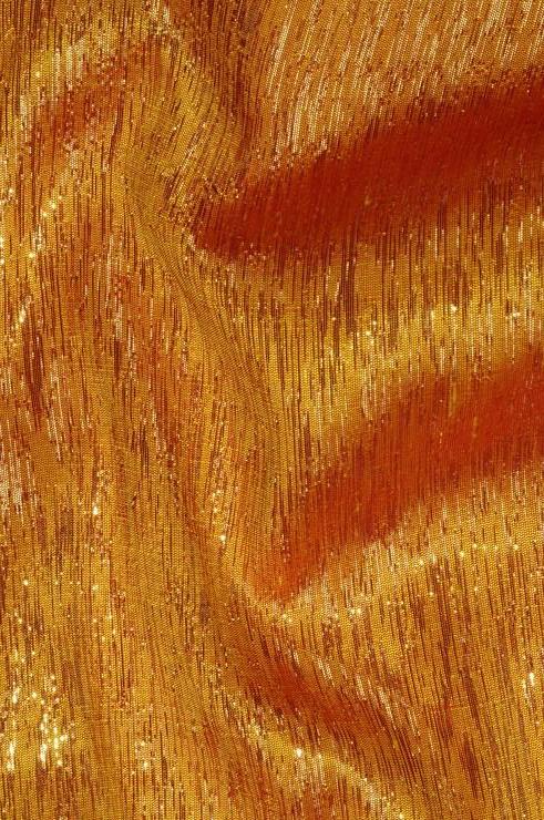 Light Saffron Gold Metallic Shantung Silk Fabric