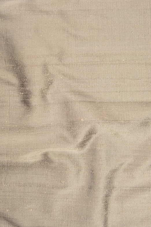 Light Shitake Dupioni Silk Fabric