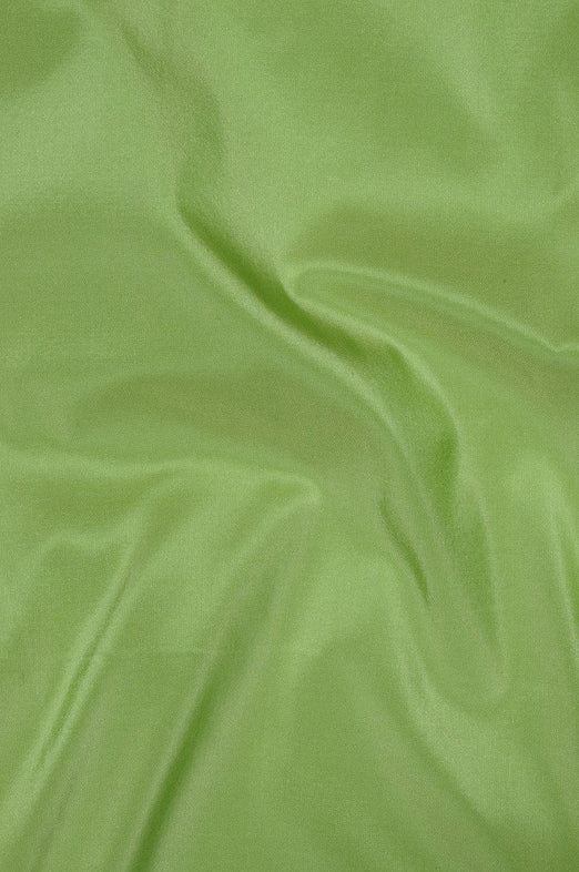 Lime Cream Green Taffeta Silk Fabric