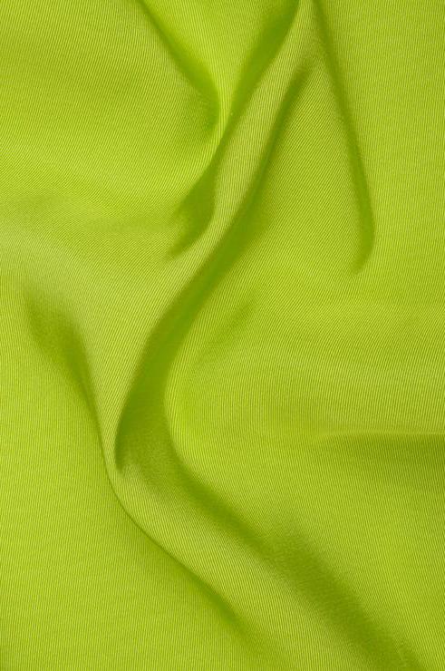 Lime Green Silk Faille Fabric