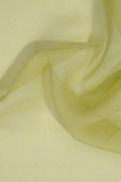Lime Green Silk Georgette Fabric