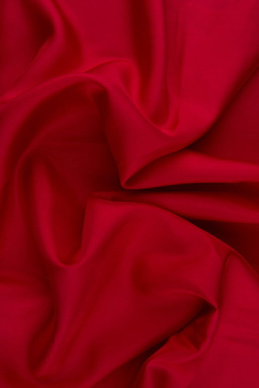 Lipstick Red Habotai Silk Fabric