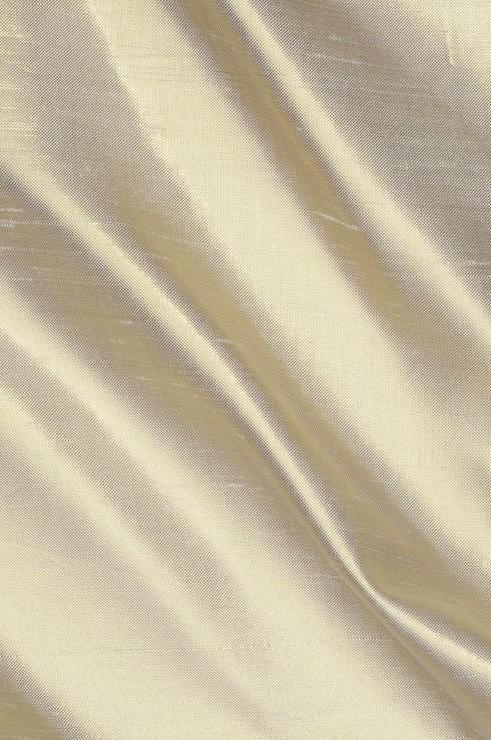 Beige Gold Metallic Shantung Silk Fabric