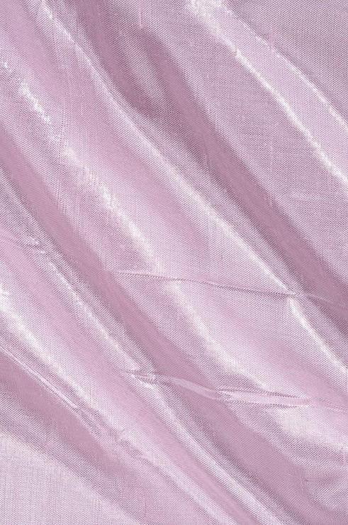 Blushing Pink Metallic Shantung Silk Fabric