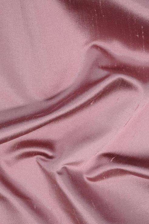 Mauve Pink Italian Shantung Silk Fabric
