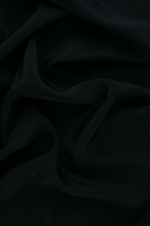 Midnight Silk Crepe de Chine Fabric