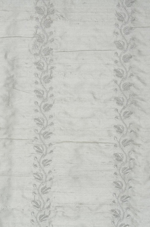 Mint 210 Embroidered Dupioni Silk