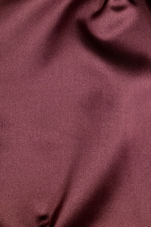 Merlot Silk Blend Mikado Fabric