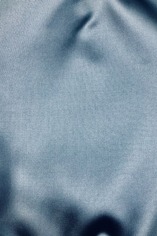 Moonlight Blue Silk Blend Mikado Fabric