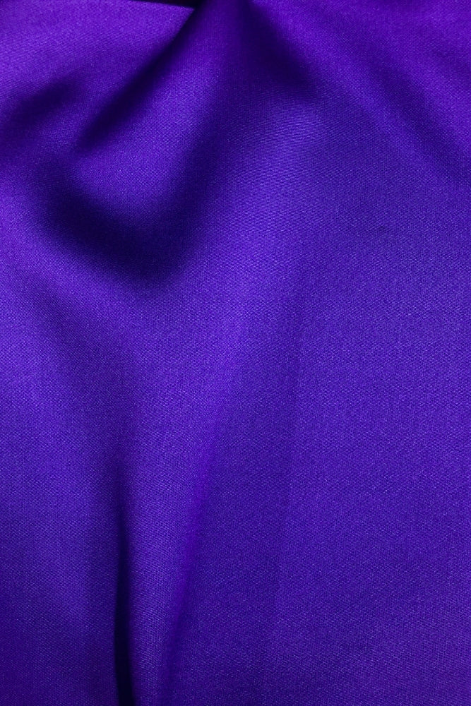 NY Designer Fabrics Violet Silk Blend Mikado Fabric