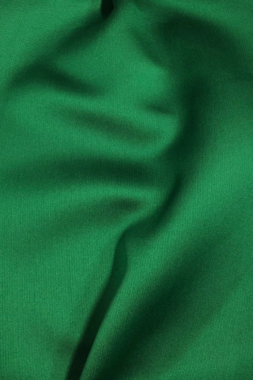 Bright Green Silk Blend Mikado Fabric