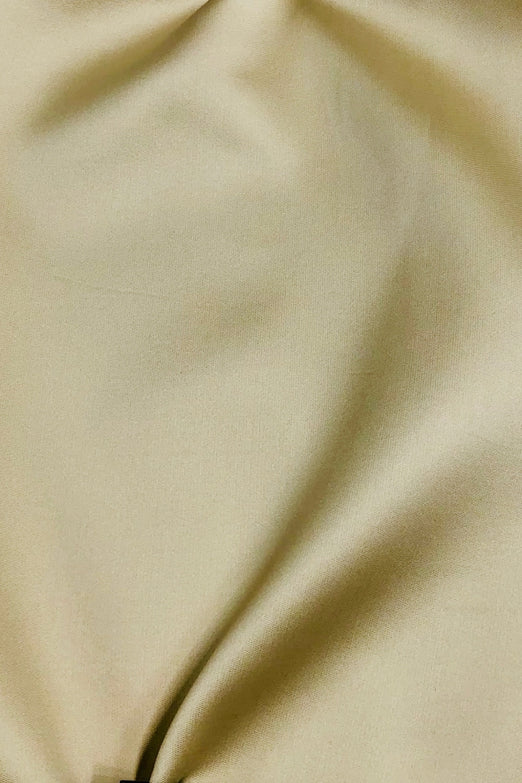 Cream Silk Blend Mikado Fabric