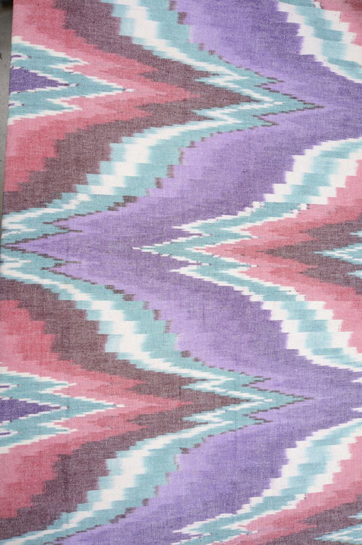 Multi-Color Cotton Ikat 61 Fabric