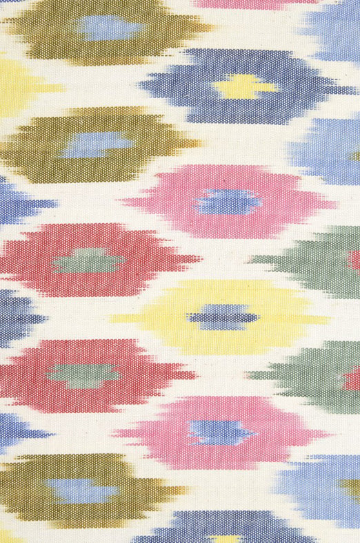 Multi-Color Cotton Ikat 105 Fabric