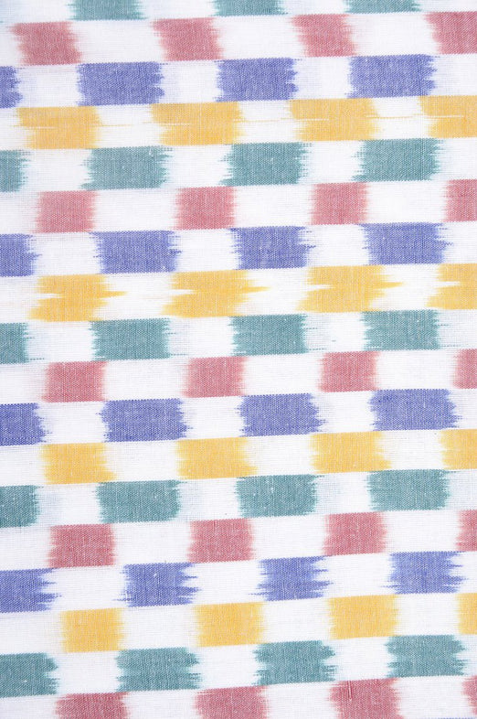 Multi-Color Cotton Ikat 126 Fabric