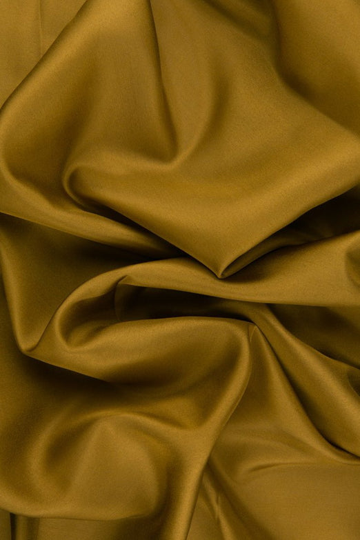Mustard Gold Habotai Silk Fabric