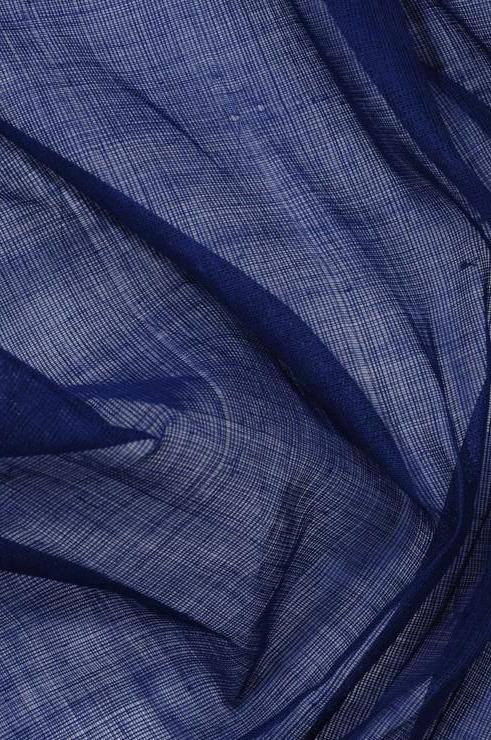 Nautical Blue Cotton Voile Fabric