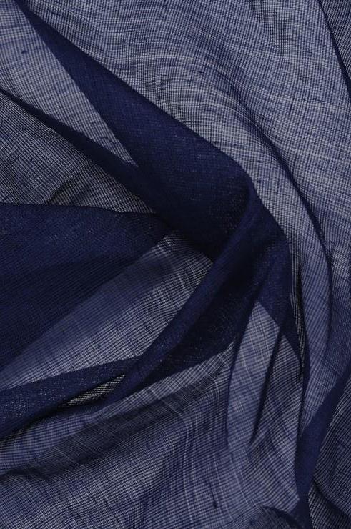 Navy Cotton Voile Fabric
