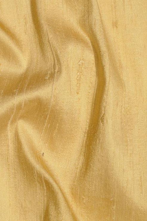 Ochre Gold Silk Shantung 54" Fabric